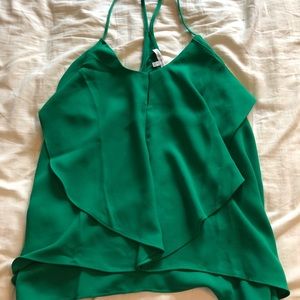 True green flowy tank